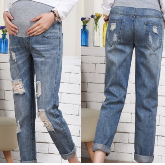Pinkblush Denim - Ripped Jeans (Maternity)
